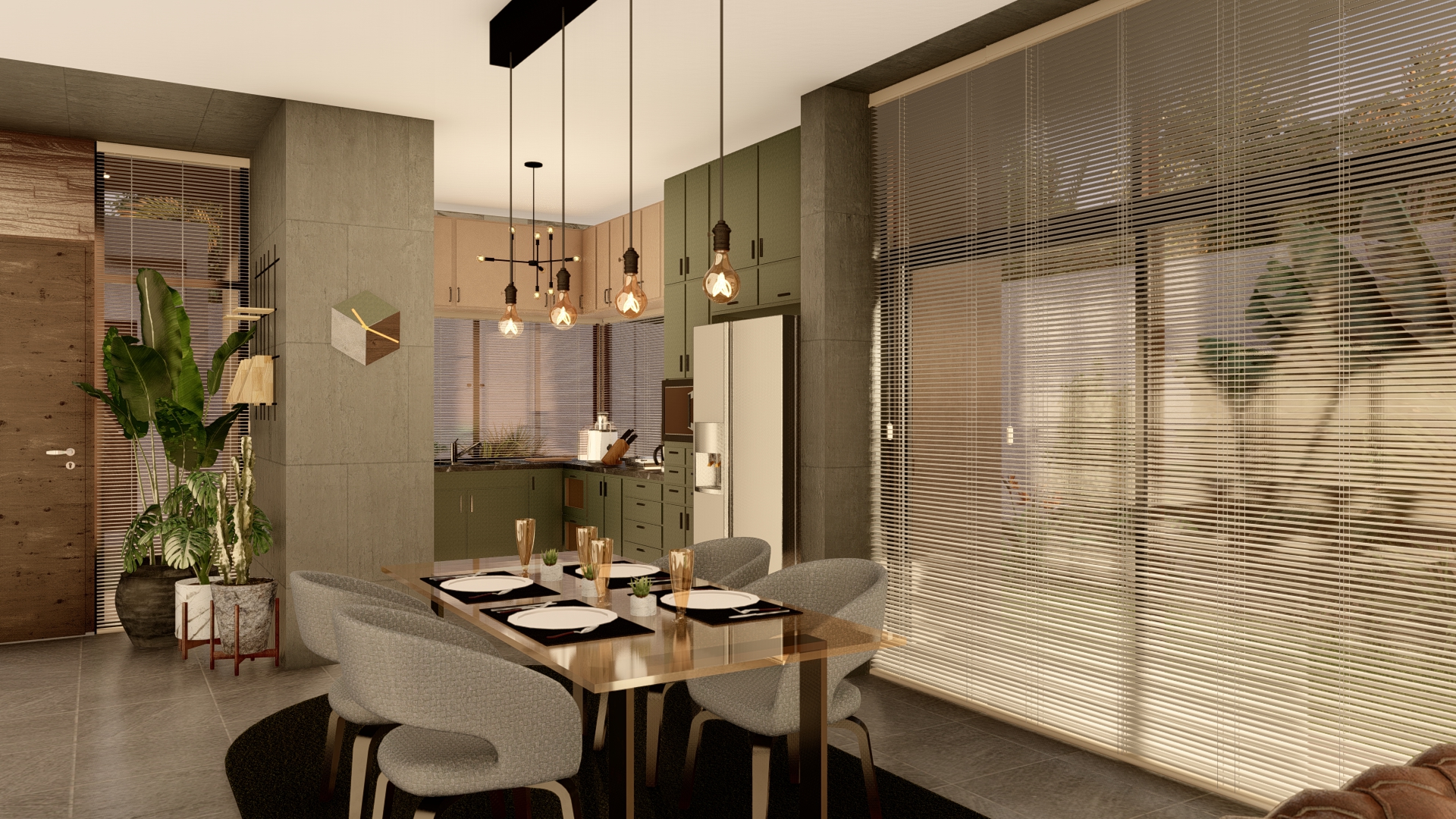 Comedor acabados madera